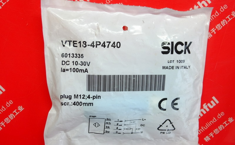 Sick VTE18-4P4740 西克圆柱形光电传感器 6013335