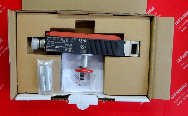 Euchner 123374 安士能CTP-AR应答机编码安全开关 CTP-L1-AR-M-HA-AE-SH-123374，M23，配有逃生解锁功能