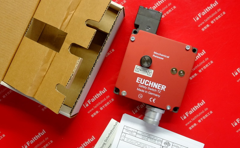 Euchner 082095 安士能TZ系列安全开关 TZ1LE024BHA-C1903，MR10圆形接插头，辅助解锁装置