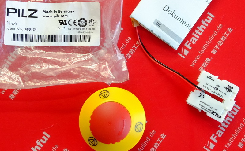 Pilz 400133 皮尔磁安全开关 PIT es3s 急停按钮