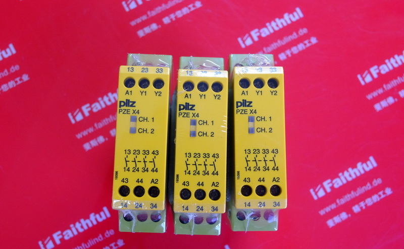 Pilz 774585 皮尔磁安全继电器模块 PZE X4 24VDC 4n/o