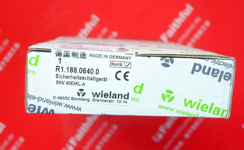 Wieland R1.188.0640.0 威琅全新与安全相关的电路装置 监测设备 SNV4063KL-A 30S DC 24V (A)