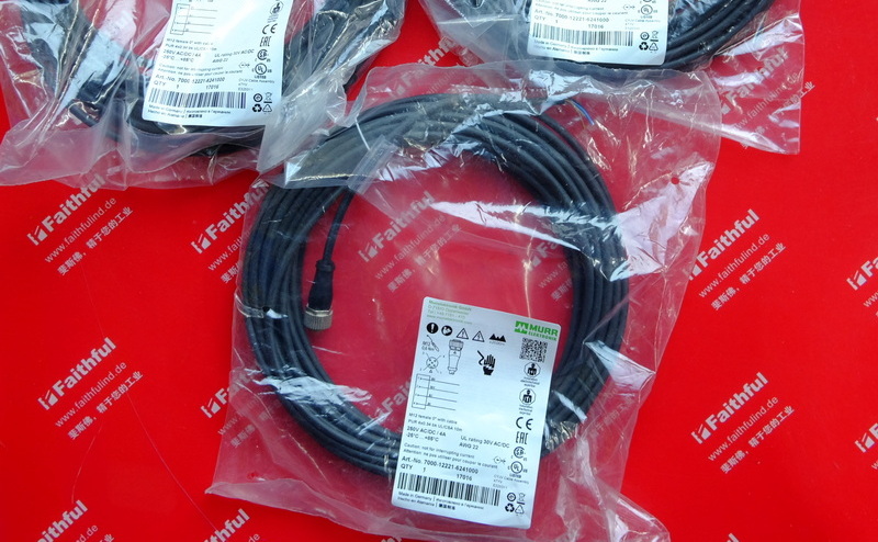 Murr-Elektronik 7000-12221-6241000 穆尔全新连接线 M12 4芯 10米