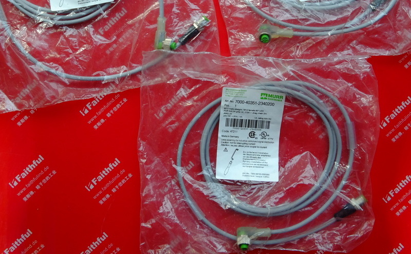 Murr-Elektronik 7000-40351-2340200 穆尔连接线 M12 4芯 公母头 2米